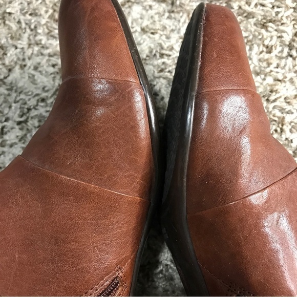 Sofft Racheal leather ankle booties in cognac brown 8M - Picture 4 of 11